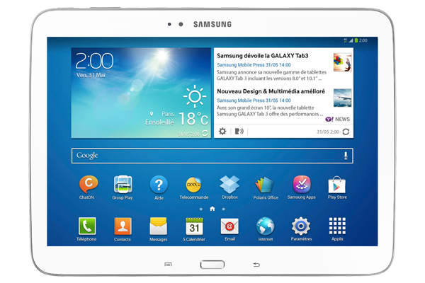 Samsung Galaxy Tab Blanche