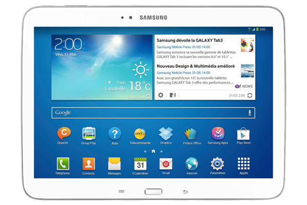 Samsung Galaxy Tab Blanche