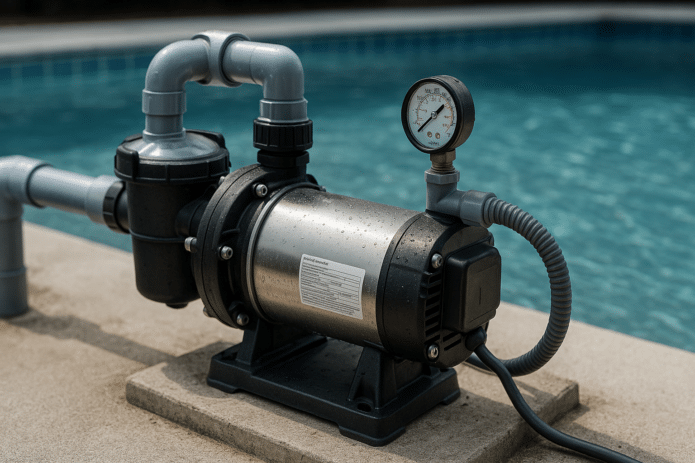 pompe a eau d'une piscine